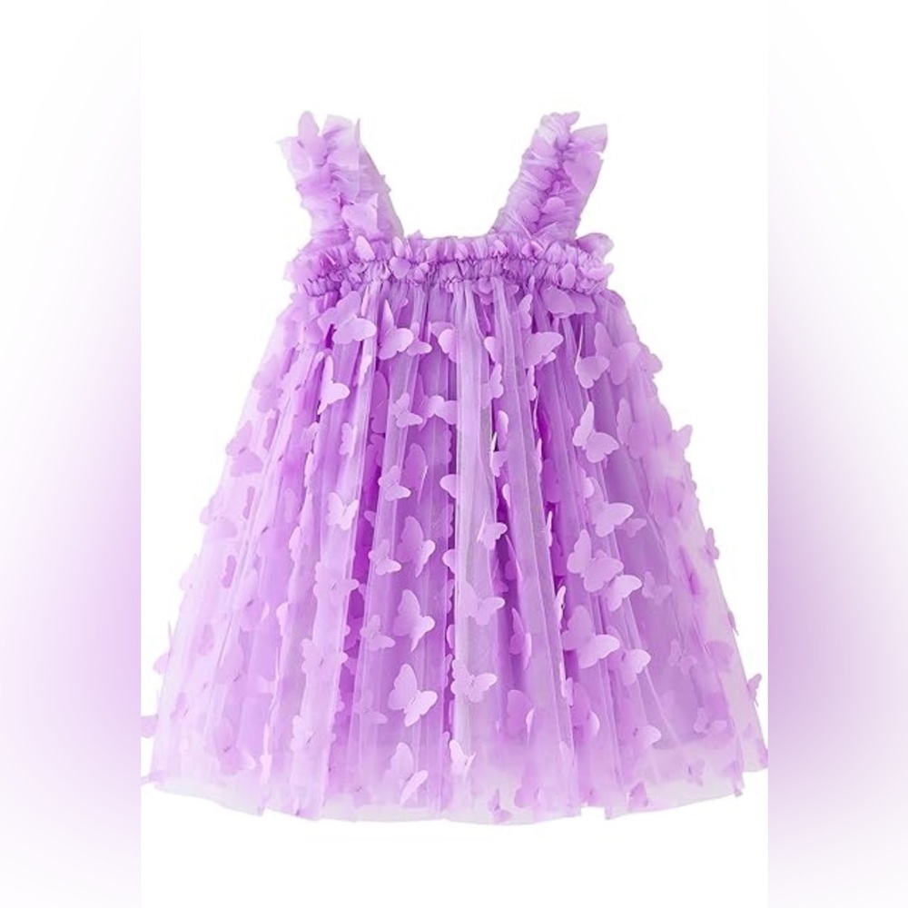 Purple Butterfly Tulle Dress Size 18-24M